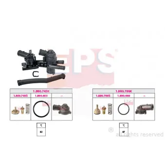 Thermostat, liquide de refroidissement EPS 1.879.956KK