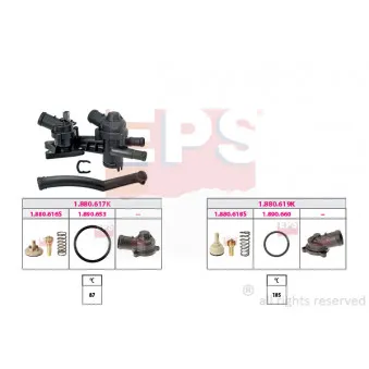 Thermostat, liquide de refroidissement EPS 1.879.961KK