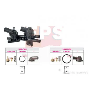 Thermostat, liquide de refroidissement EPS 1.879.962KK