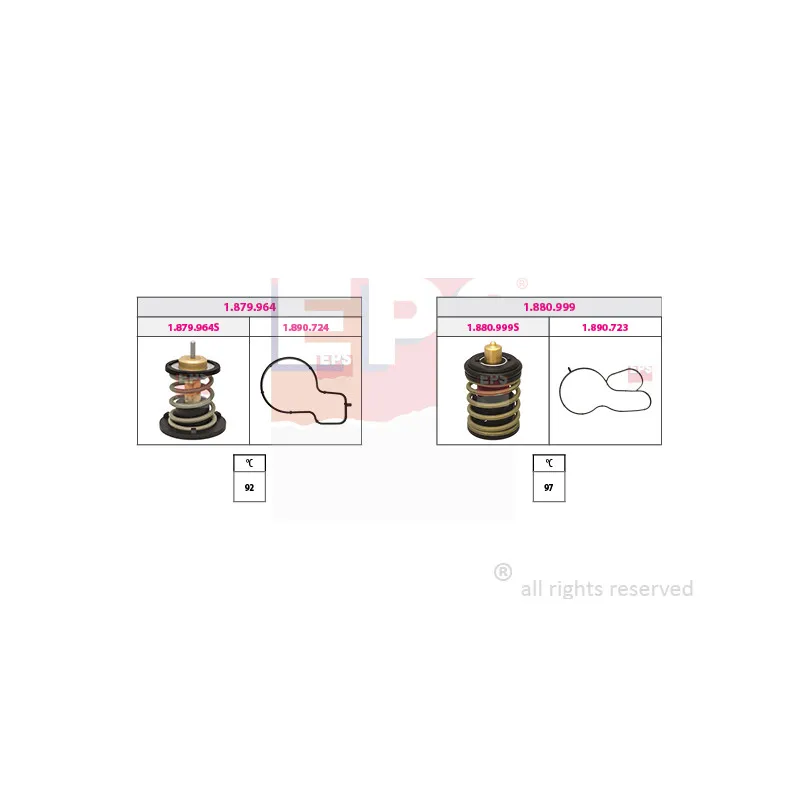 Thermostat, liquide de refroidissement EPS 1.879.963KK
