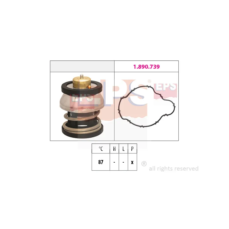 Thermostat, liquide de refroidissement EPS 1.879.976