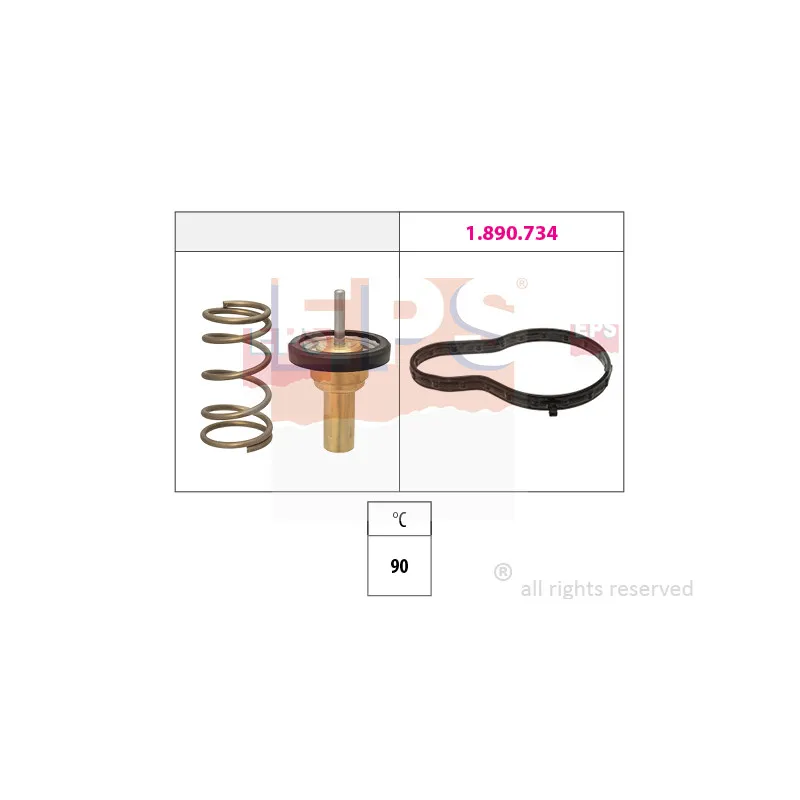 Thermostat, liquide de refroidissement EPS 1.879.990