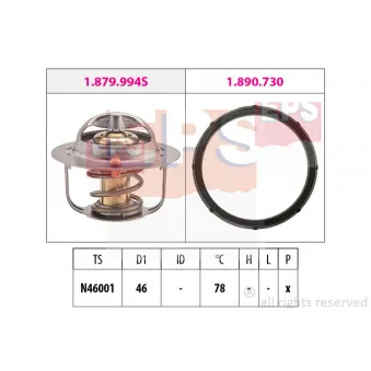 Thermostat, liquide de refroidissement EPS 1.879.994