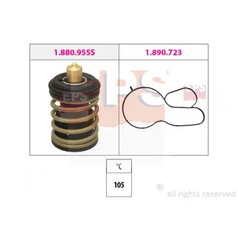Thermostat, liquide de refroidissement EPS 1.880.955