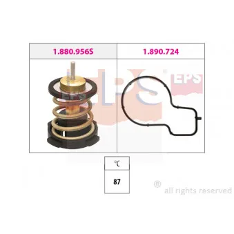 Thermostat, liquide de refroidissement EPS 1.880.956
