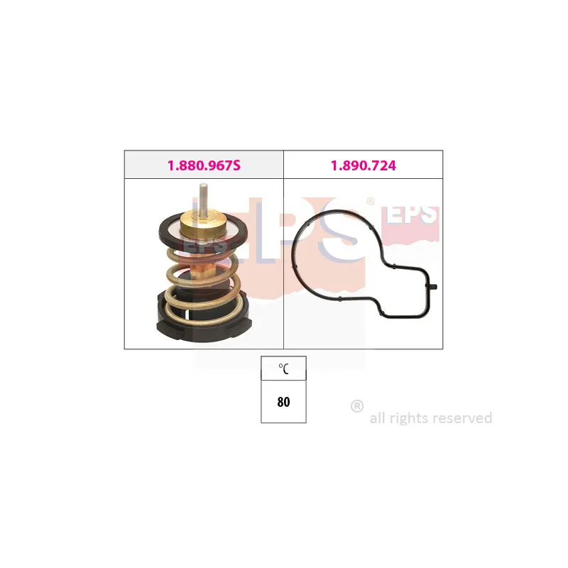 Thermostat, liquide de refroidissement EPS 1.880.967