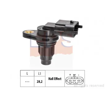 Capteur, position d'arbre à cames EPS