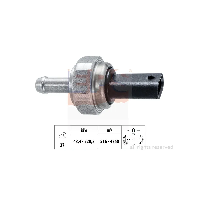 Capteur, pression des gaz échappement EPS 1.980.002