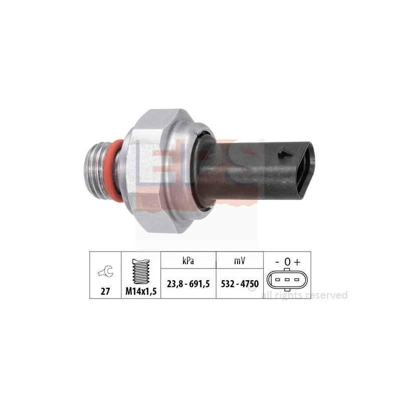 Capteur, pression des gaz échappement EPS 1.980.013