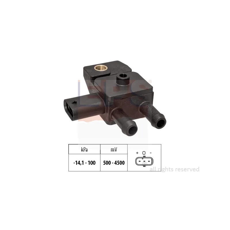 Capteur, pression des gaz échappement EPS 1.993.306