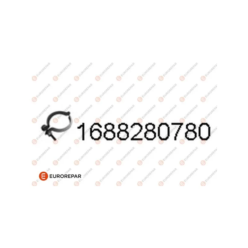 Pièce de serrage, échappement EUROREPAR 1688280780