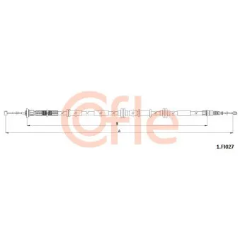 Tirette à câble, frein de stationnement COFLE 1.FI027