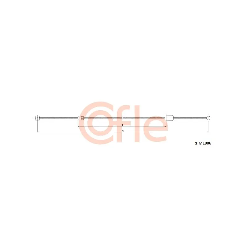 Tirette à câble, frein de stationnement COFLE 1.ME006