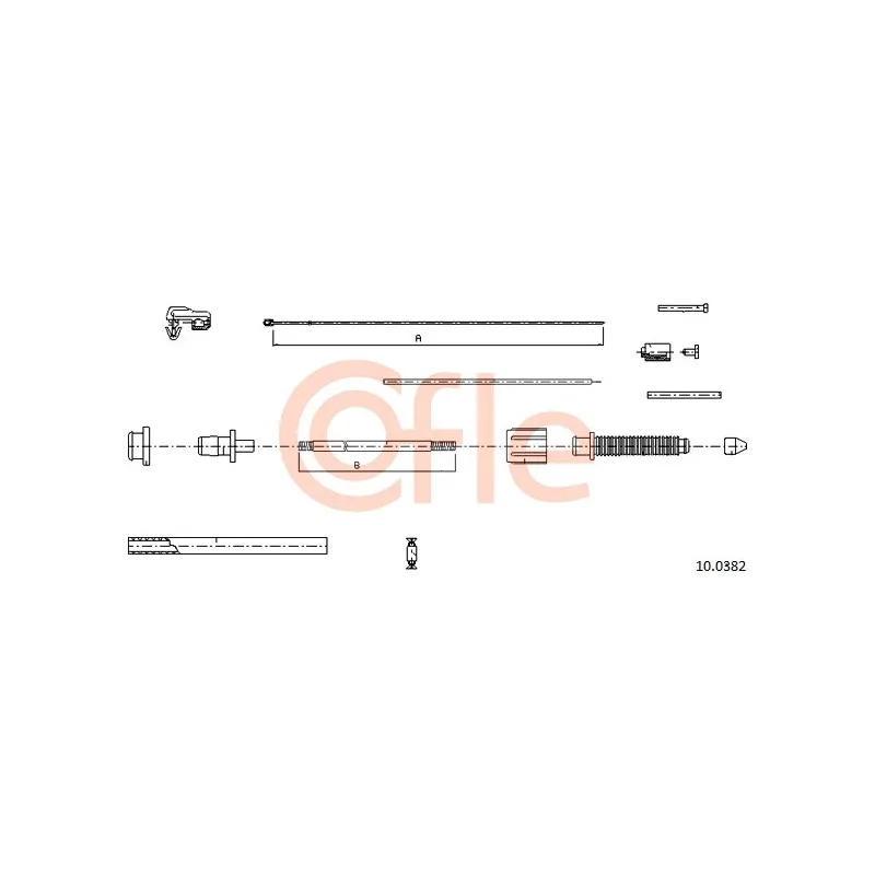 Câble d'accélération COFLE 10.0382