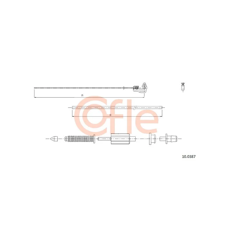 Câble d'accélération COFLE 10.0387