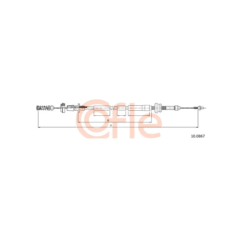 Câble d'accélération COFLE 10.0867