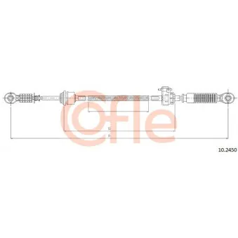 Tirette à câble, boîte de vitesse manuelle COFLE