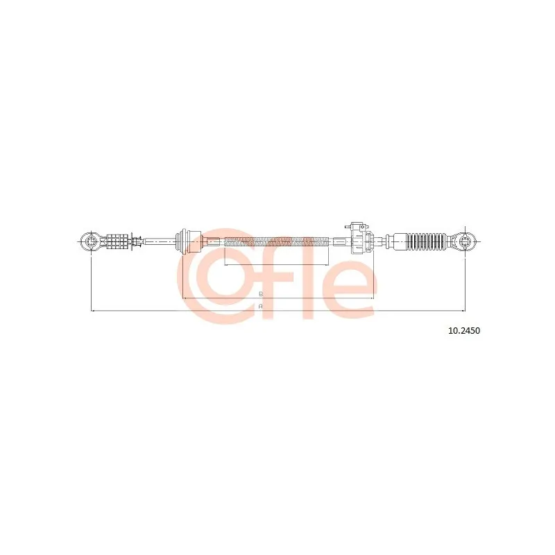 Tirette à câble, boîte de vitesse manuelle COFLE 10.2450