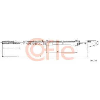 Tirette à câble, commande d'embrayage COFLE 10.275