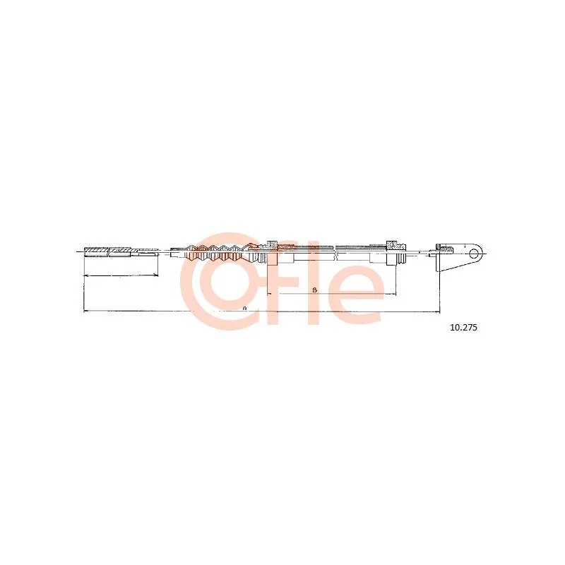 Tirette à câble, commande d'embrayage COFLE 10.275