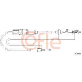 Tirette à câble, commande d'embrayage COFLE 10.2966
