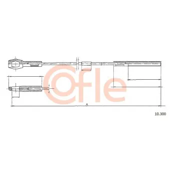 Tirette à câble, commande d'embrayage COFLE 10.300
