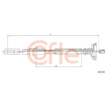 Tirette à câble, commande d'embrayage COFLE 10.315