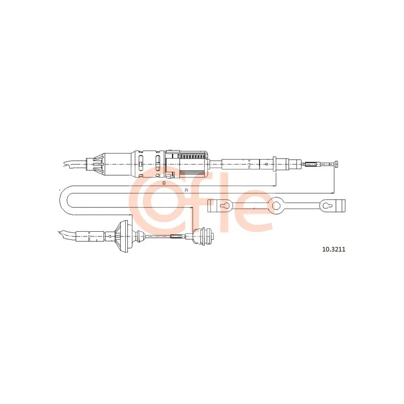 Tirette à câble, commande d'embrayage COFLE 10.3211