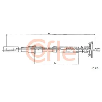 Tirette à câble, commande d'embrayage COFLE