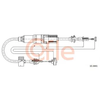 Tirette à câble, commande d'embrayage COFLE 10.3441