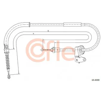 Tirette à câble, frein de stationnement COFLE