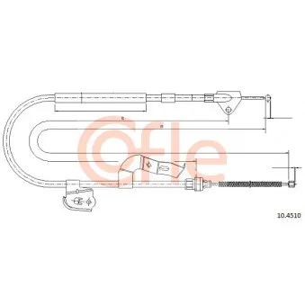 Tirette à câble, frein de stationnement COFLE