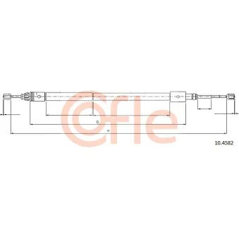 Tirette à câble, frein de stationnement COFLE