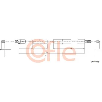 Tirette à câble, frein de stationnement COFLE