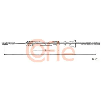 Tirette à câble, frein de stationnement COFLE