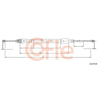 Tirette à câble, frein de stationnement COFLE