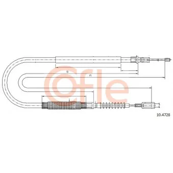 Tirette à câble, frein de stationnement COFLE