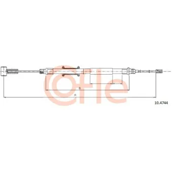Tirette à câble, frein de stationnement COFLE
