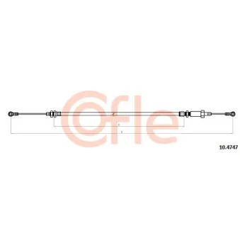 Tirette à câble, frein de stationnement COFLE