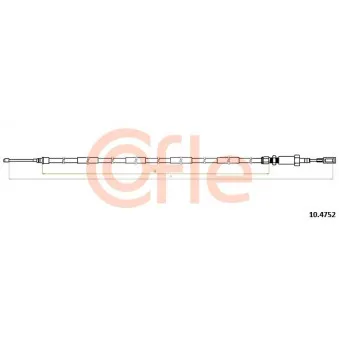 Tirette à câble, frein de stationnement arrière gauche COFLE 10.4752
