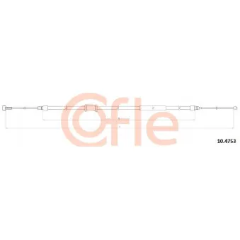 Tirette à câble, frein de stationnement COFLE 10.4753