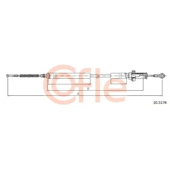 Tirette à câble, frein de stationnement COFLE