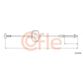 Tirette à câble, frein de stationnement COFLE