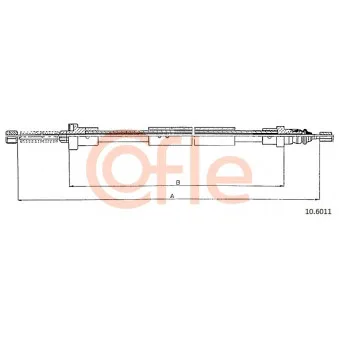 Tirette à câble, frein de stationnement COFLE