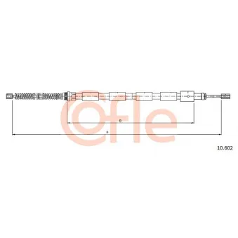 Tirette à câble, frein de stationnement COFLE