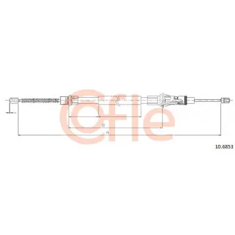 Tirette à câble, frein de stationnement COFLE 10.6853