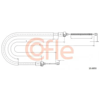 Tirette à câble, frein de stationnement COFLE