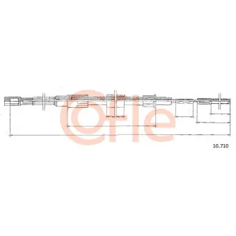 Tirette à câble, frein de stationnement COFLE