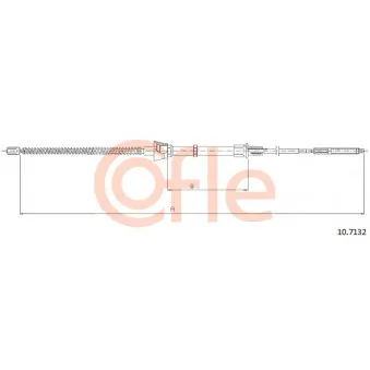 Tirette à câble, frein de stationnement COFLE