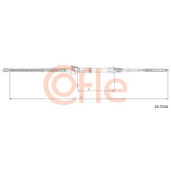 Tirette à câble, frein de stationnement COFLE